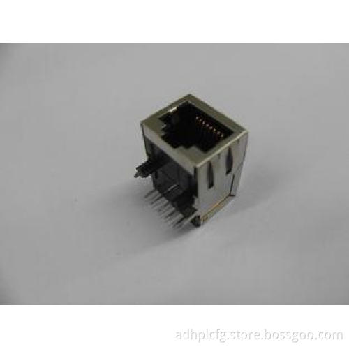 Integrated rj45 single Port, Tab Down RJ45 Gigabit Connecto
